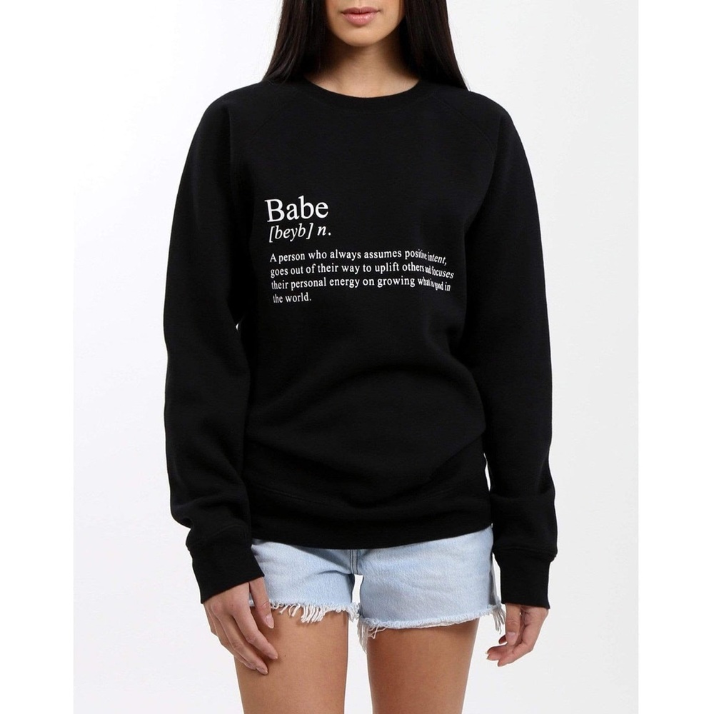 BTL “BABE DEFINITION”Crew sweatshirt NWT size XL/XXL - Picture 1 of 8